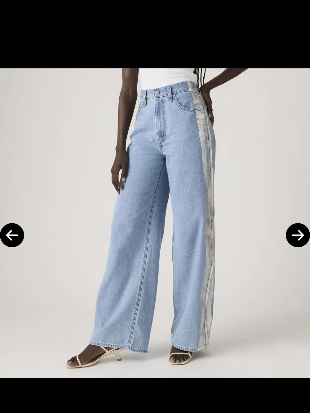 Levi's Women's Cinch Baggy High-Rise Light Blue  Jeans - Picture 6 of 6